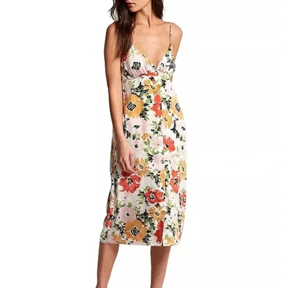 Volcom | Dresses | Volcom Floral Modal Dress Midi Maxi Poppy Print Summer  Beach | Poshmark